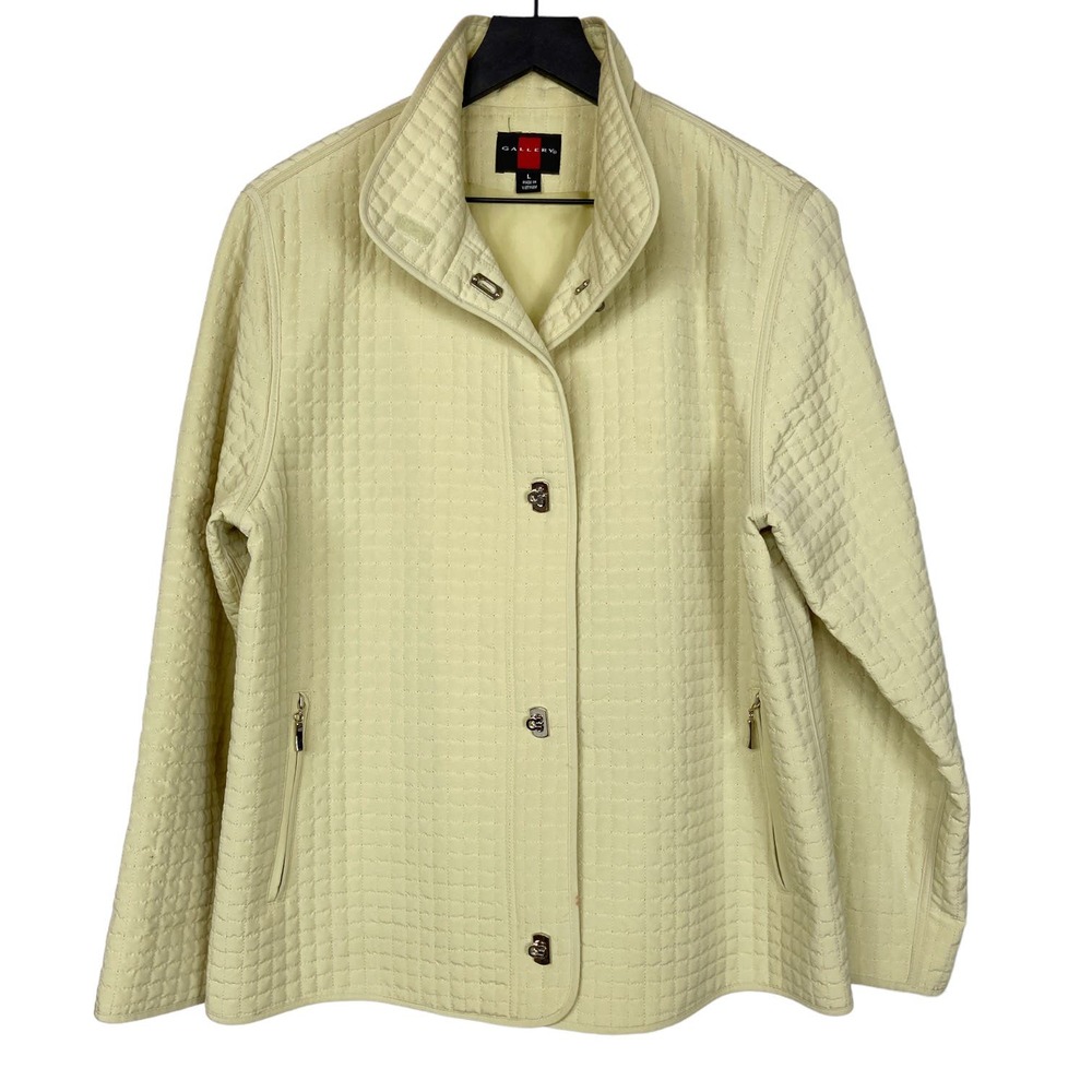 Gallery Mint Green Quilted Jacket